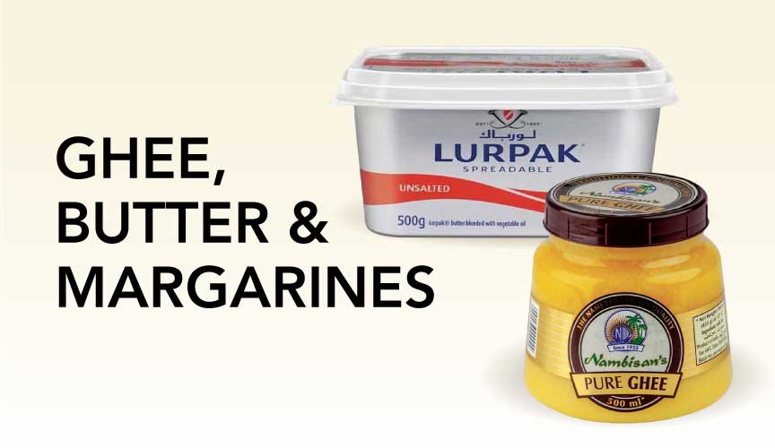 Ghee, Butter & Margarines