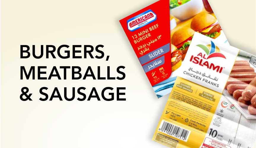 Burgers, Meatballs & Sausage