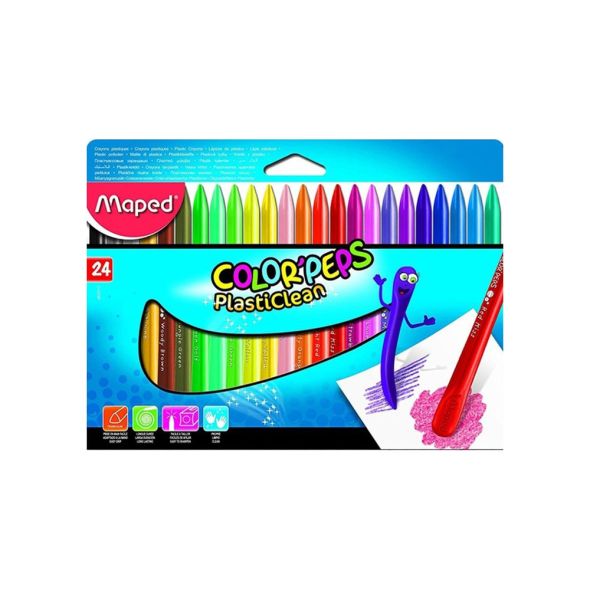 Maped Color'Peps Plasticlean Crayons 