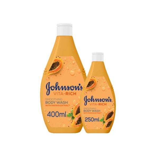 Johnson'S Body Wash Papaya 400Ml 250Ml Free Grandiose.ae