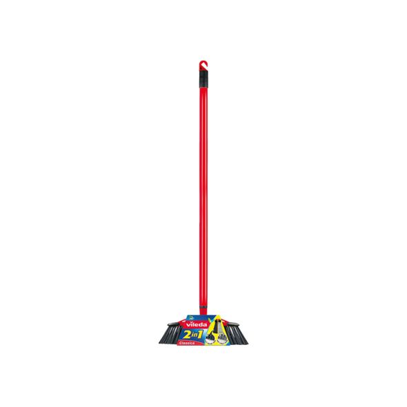 Vileda 2in1 Indoor Floor Broom With Stick