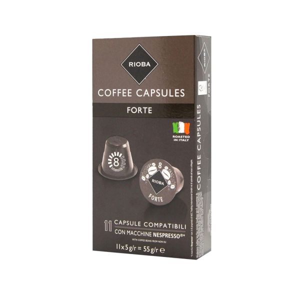 Rioba Forte Espresso Coffee Capsules - Grandiose.ae
