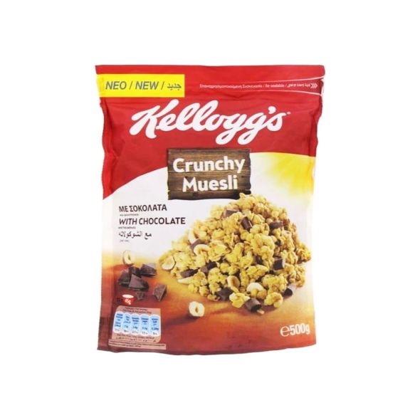 Kelloggs Crunchy Muesli Chocolate 600g Grandiose.ae