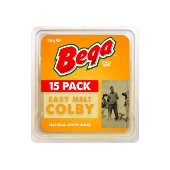 Bega Easy Melt Colby Natural Cheese Slices Grandiose.ae