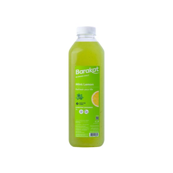Barakat Lemon Mint Juice 1L Grandiose.ae