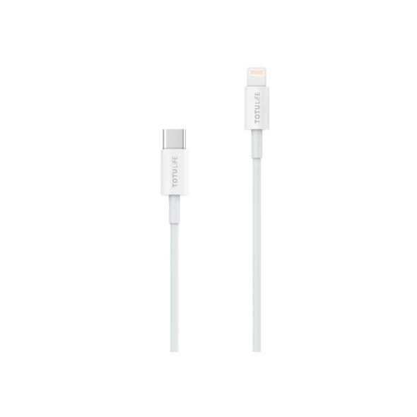 Totulife Series Cable PD Lightning Type C 1M White Grandiose.ae