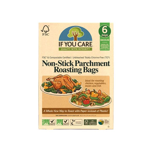 If You Care Roasting Bags, Non-Stick Parchment, Medium - 6 bags