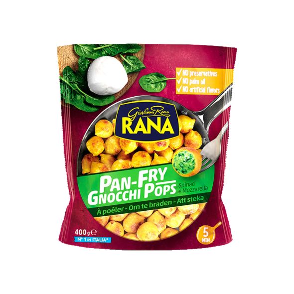 Giovanni Rana PanFry Gnocchi Pops Spinach Mozzarella Cheese Grandiose.ae