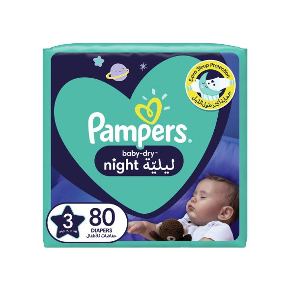 Pampers size 3 overnight hot sale diapers