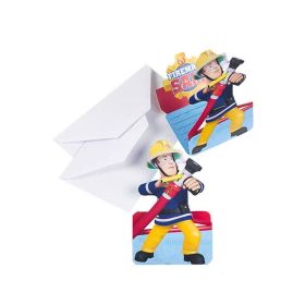 Amscan Fireman Sam Invitation Card