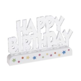 Unique Party Flashing Happy Birthday Cake Decoration