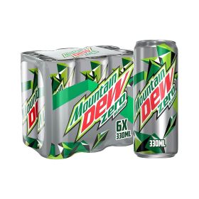 Mountain Dew Zero Sugar Soda Drink 330ml