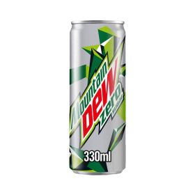 Mountain Dew Zero Sugar Soda Drink 330ml