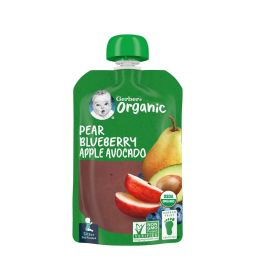 Gerber Organic Pear Blueberry Apple Avocado Baby Food