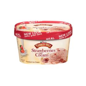 Turkey Hill Premium Strawberries & Cream Ice Cream