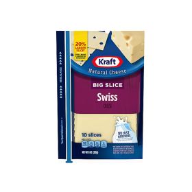 Kraft Cheese Sliced Fresh Swiss 10 Slices