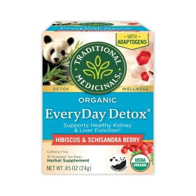 Traditional Medicinals Every Day Detox Schisandra Berry Organic Herbal Tea Bags
