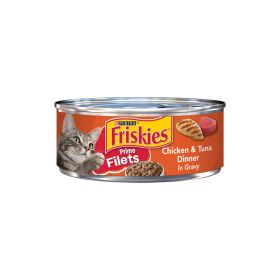 Friskies Prime Filets Chicken & Tuna Dinner in Gravy Wet Cat Food