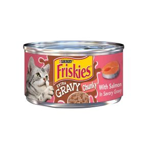 Purina Friskies Extra Gravy Chunky with Salmon in Savory Gravy Cat Food