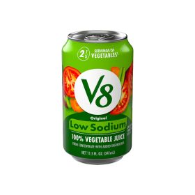 V8 Vegetable Juice Low Sodium Can 340ml