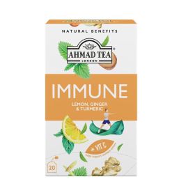 Ahmed Tea Immune Lemon, Ginger & Turmeric Tea Bags