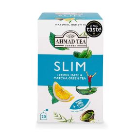 Ahmed Tea Slim Lemon, Mate & Matcha Green Tea Bags