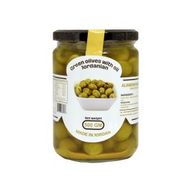 Al Jawdah Jordanian Green Olives With Oil