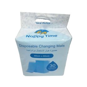 Nappy Time Disposable Changing Mats 60x60cm 30S