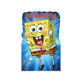 Amscan Spongebob Classic Invitation Cards