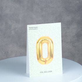 Foil Number Balloon 0 Deflated