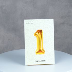 Foil Number Balloon 1 Deflated