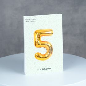 Foil Number Balloon 5 Deflated