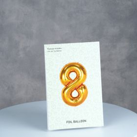 Foil Number Balloon 8 Deflated