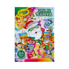 Crayola Time Off with Santa 64 Page Coloring Book with Stickers
