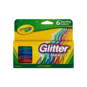 Crayola Glitter Markers 6'S