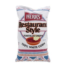Herr's Restaurant Style 100% White Corn Tortilla Chips