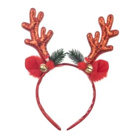 Reindeer Antlers Red Christmas Headband