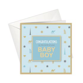 Congratulations On The Birth Of Your Baby Boy Card