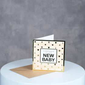 New Baby Born Greeting Card