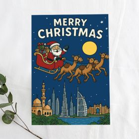 Merry Christmas Dubai Greeting Card