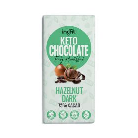 Ingfit Keto Dark  Chocolate With Hazelnut