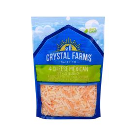 Crystal Farms 4 Cheese Mexican Style Shredded Cheese