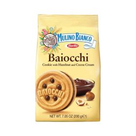 Barilla Mulino Bianco Baiocchi Hazelnut & Cocoa Cream Cookies
