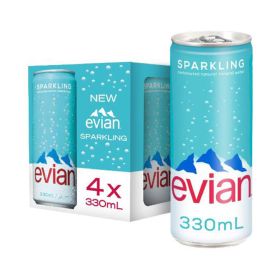 Evian Sparkling Can