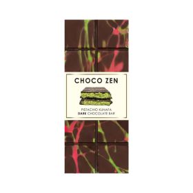Choco Zen Pistachio Kunafa Dark Chocolate Bar