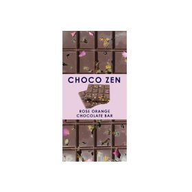 Choco Zen Rose Orange Dark Chocolate Bar
