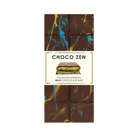 Choco Zen Pistachio Kunafa Milk Dubai Chocolate Bar