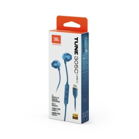 Jbl Tune 305C Type C Blue Earphone