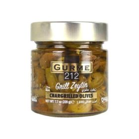 Gourmet212 Chargrilled Pitted Green Olives