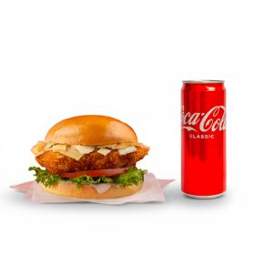 Chicken Ceasar Burger + Coca Cola 330ml